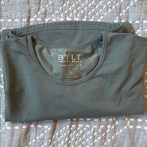 BYLT Basics Short Sleeve Tee in Dark Green